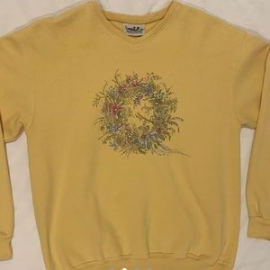 Vintage yellow crew neck